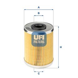 Palivový filter UFI 26.687.00