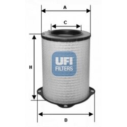 Vzduchový filter UFI 27.587.00