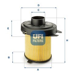 Vzduchový filter UFI 27.845.02