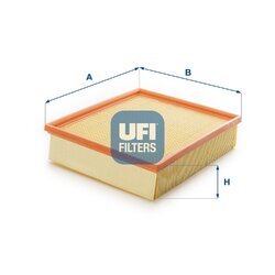 Vzduchový filter UFI 30.924.00
