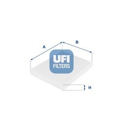Filter vnútorného priestoru UFI 53.043.00