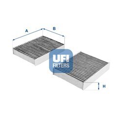 Filter vnútorného priestoru UFI 54.104.00