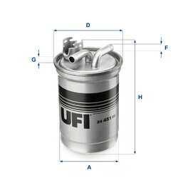 Palivový filter UFI 24.451.00