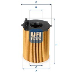 Olejový filter UFI 25.128.00