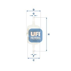 Palivový filter UFI 31.012.00