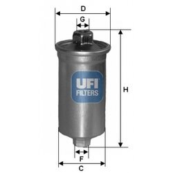Palivový filter UFI 31.699.00