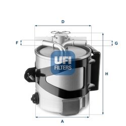 Palivový filter UFI 55.430.00
