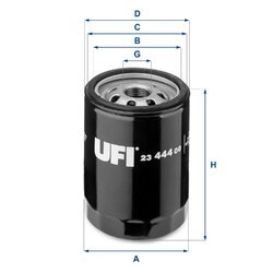 Olejový filter UFI 23.444.00