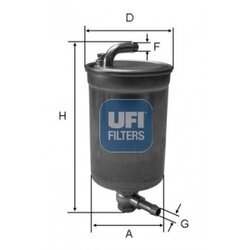 Palivový filter UFI 24.072.00