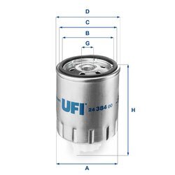 Palivový filter UFI 24.384.00