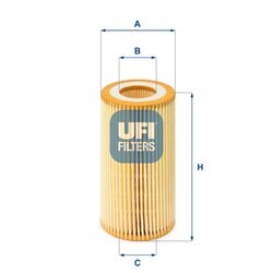 Olejový filter UFI 25.001.00