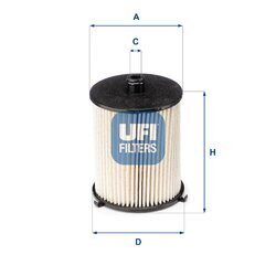 Palivový filter UFI 26.073.00