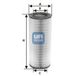 Vzduchový filter UFI 27.601.00