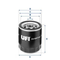 Olejový filter UFI 23.447.00