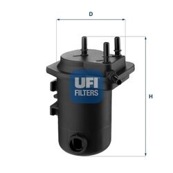 Palivový filter UFI 24.052.00