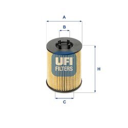 Olejový filter UFI 25.017.00