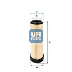 Vzduchový filter UFI 27.596.00