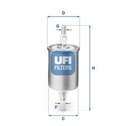 Palivový filter UFI 31.515.00