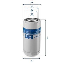 Palivový filter UFI 24.349.00