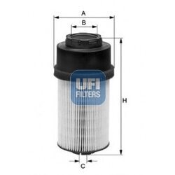 Palivový filter UFI 26.009.00