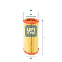 Vzduchový filter UFI 27.257.00
