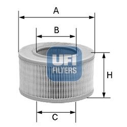 Vzduchový filter UFI 27.956.00