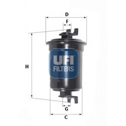Palivový filter UFI 31.547.00