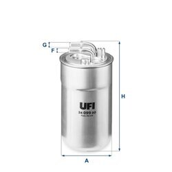 Palivový filter UFI 24.099.00