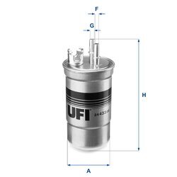 Palivový filter UFI 24.433.00