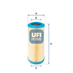 Vzduchový filter UFI 27.341.00