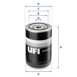 Olejový filter UFI 23.241.00