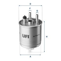 Palivový filter UFI 24.114.00