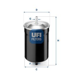 Palivový filter UFI 31.500.00