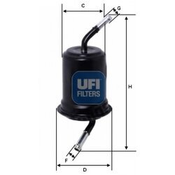 Palivový filter UFI 31.520.00