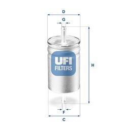 Palivový filter UFI 31.611.00