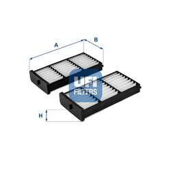 Filter vnútorného priestoru UFI 53.274.00