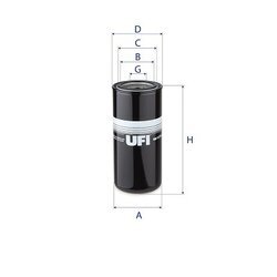 Filter pracovnej hydrauliky UFI 80.137.00