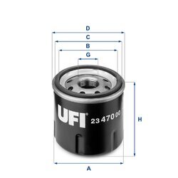 Olejový filter UFI 23.470.00