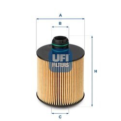 Olejový filter UFI 25.083.00