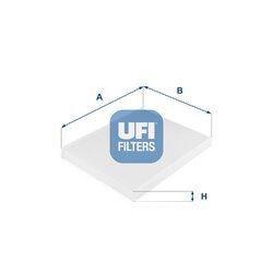 Filter vnútorného priestoru UFI 53.149.00