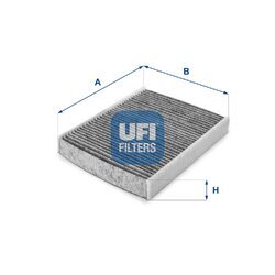 Filter vnútorného priestoru UFI 54.115.00
