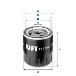 Olejový filter UFI 23.293.00