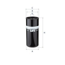 Olejový filter UFI 23.503.00