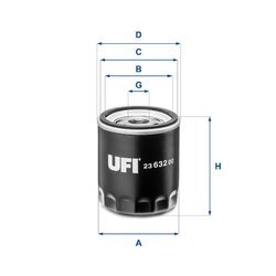 Olejový filter UFI 23.632.00