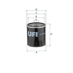 Olejový filter UFI 23.752.00