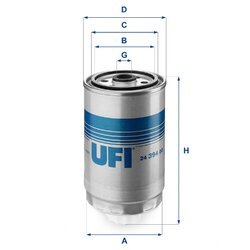 Palivový filter UFI 24.394.00