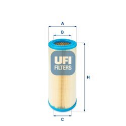Vzduchový filter UFI 27.367.00
