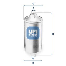 Palivový filter UFI 31.504.00