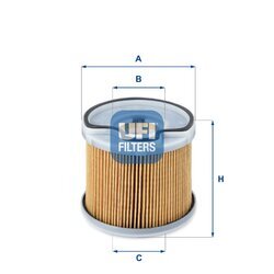 Palivový filter UFI 26.691.00