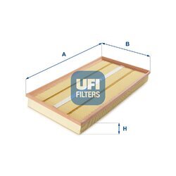 Vzduchový filter UFI 30.257.00